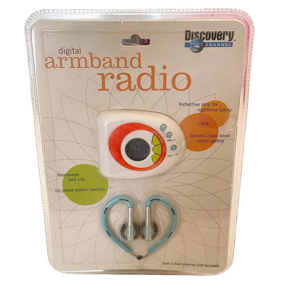 Discovery Channel Vintage 2003 Digital Armband Radio Workout‎ Athletic NEW